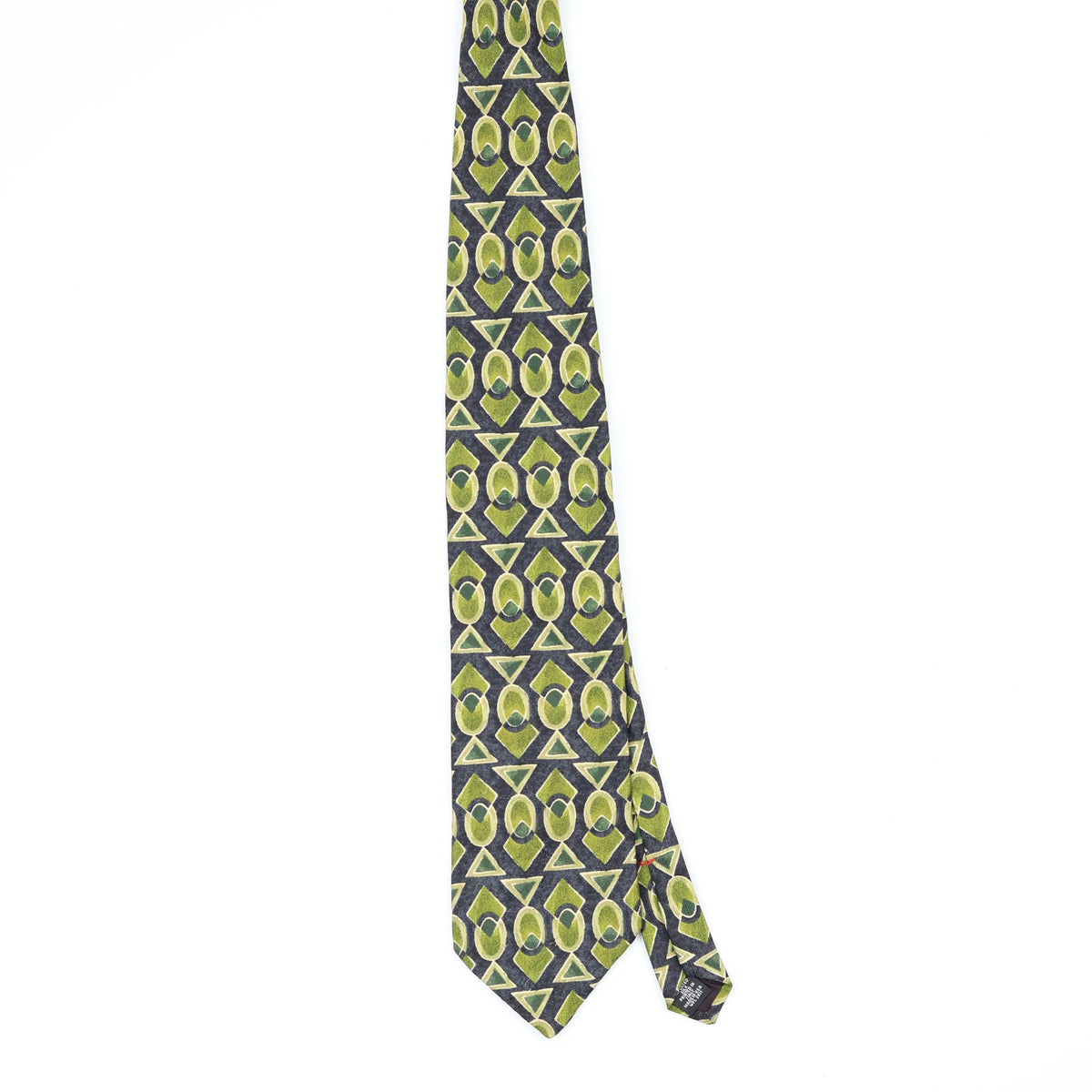 Front Front of Vintage 1990's Geometric Patterned Tie
