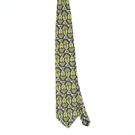Front Front of Vintage 1990's Geometric Patterned Tie
