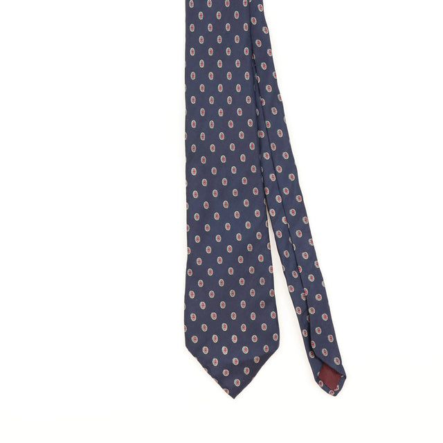 Front Detail of Vintage 1990's Geometric Patterned Tie