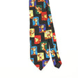 Front Front Detail of Vintage 1990's Disney Tigger Cartoon Patterned Tie