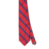 Front Front Detail of Vintage 1990's Ralph Lauren Striped Patterned Tie