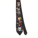 Front Front of Vintage 1990's Looney Tunes Cartoon Patterned Tie