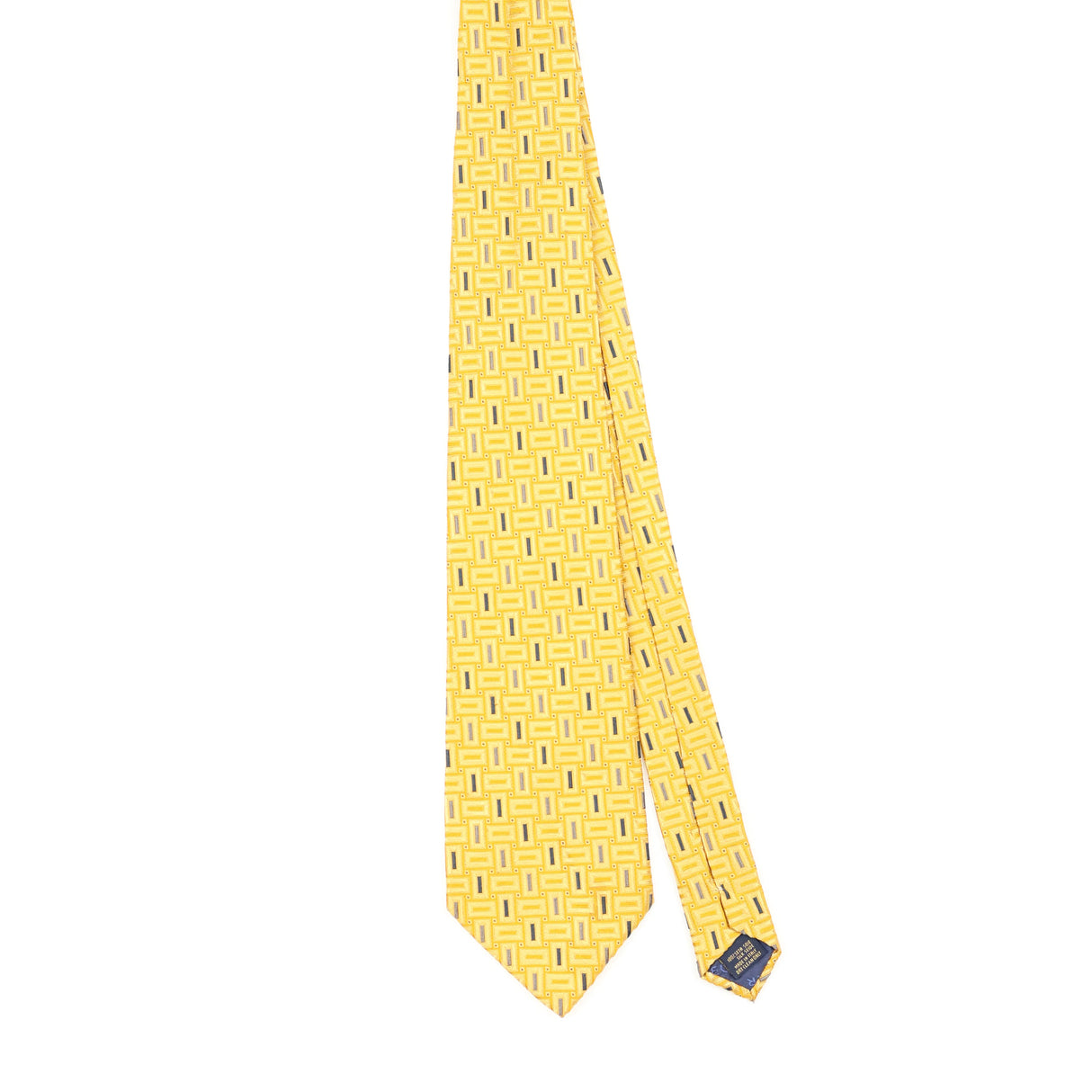 Front of Vintage 1990's Jaeger Geometric Patterned Tie