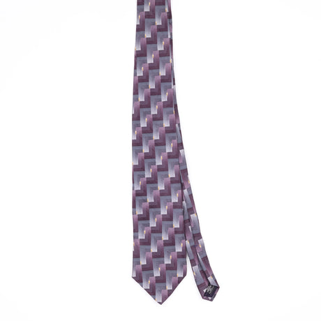 Front Front of Vintage 1990's Zylos Geometric Patterned Tie