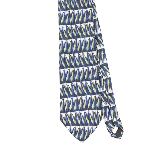 Front Front Detail of Vintage 1990's Pierre Cardin Geometric Patterned Tie