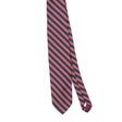 Front Front Detail of Vintage 1990's Striped Patterned Tie