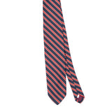 Front Front Detail of Vintage 1990's Striped Patterned Tie