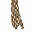 Front Front Detail of Vintage 1990's Geometric Patterned Tie