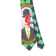 Front Front Detail of Vintage 1990's René Magritte Geometric Patterned Tie