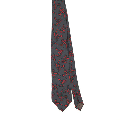 Front Front of Vintage 1990's Abstract Patterned Tie