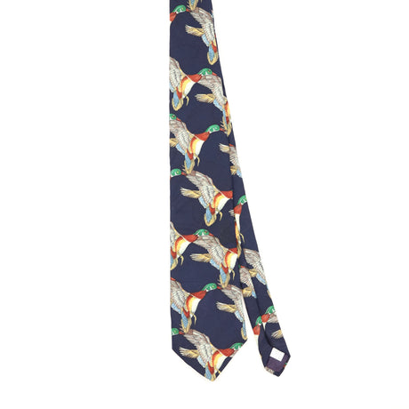Front of Vintage 1990's Birds Animal Print Patterned Tie