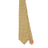 Front Front of Vintage 1970's Geometric Patterned Tie