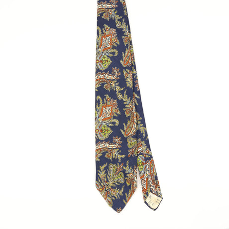 Front of Vintage 1980's Liberty of London Paisley Patterned Tie
