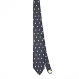 Front Front of Vintage 1990's Pierre Cardin Foulard Ovals Geometric Patterned Tie