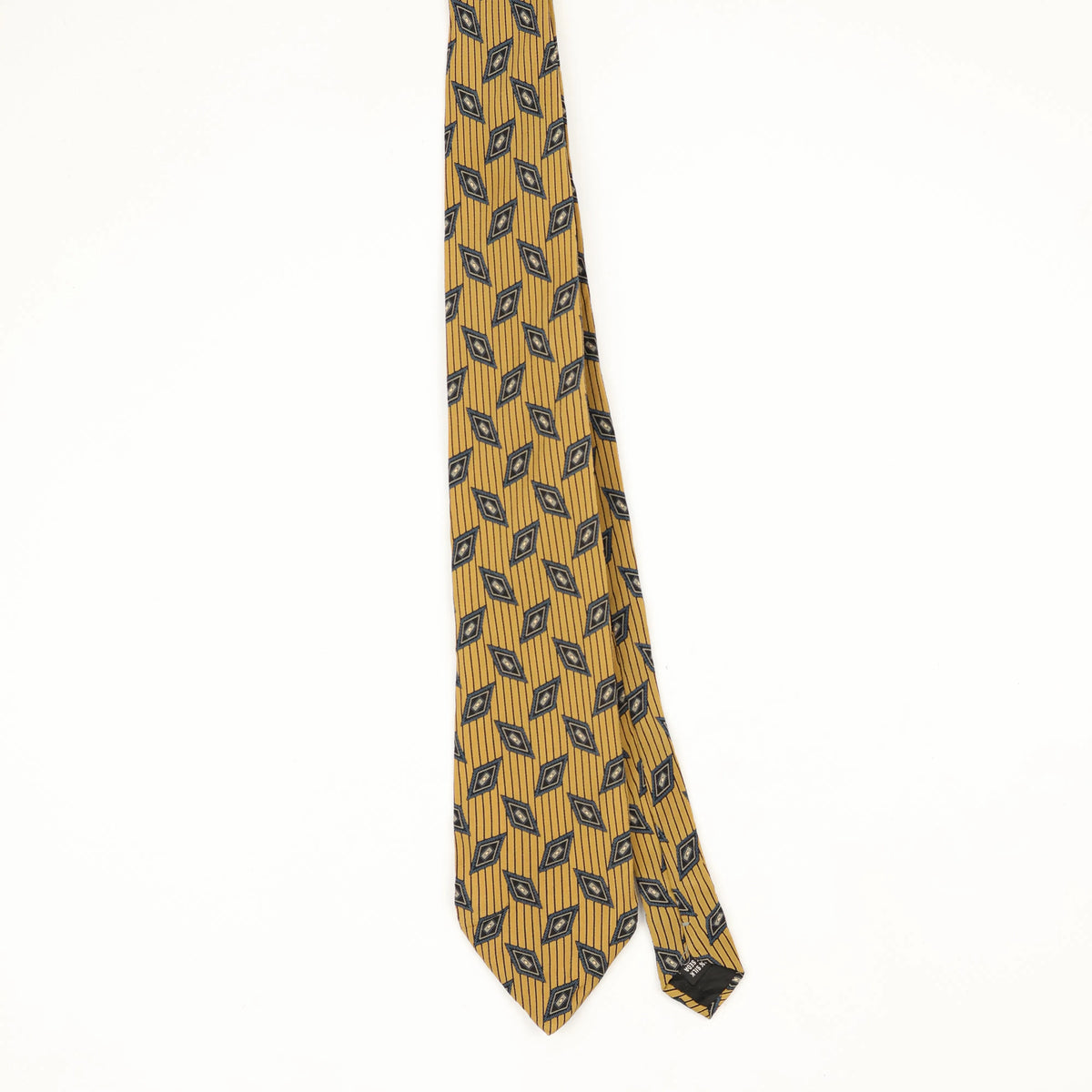 Front Front of Vintage 1990's Diamonds Geometric Patterned Tie