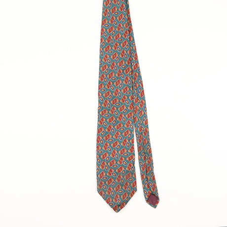 Front of Vintage Christian Dior Geometric Patterned Tie