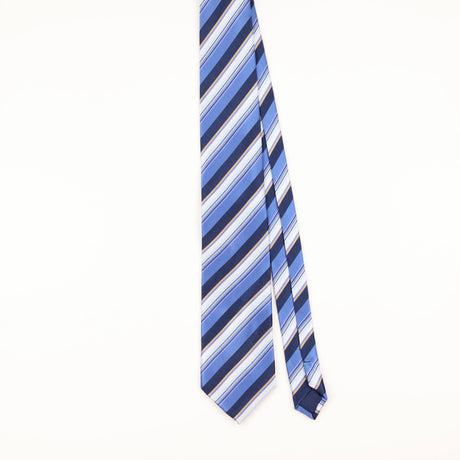 Front of Vintage 1990's Christian Dior Striped Patterned Tie