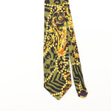Front Detail of Vintage 1990's Baroque Abstract Patterned Tie