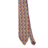 Front Front Detail of Vintage 1990's Geometric Patterned Tie