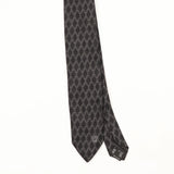 Front Front Detail of Vintage 1990's Versace Chain Link Geometric Patterned Tie