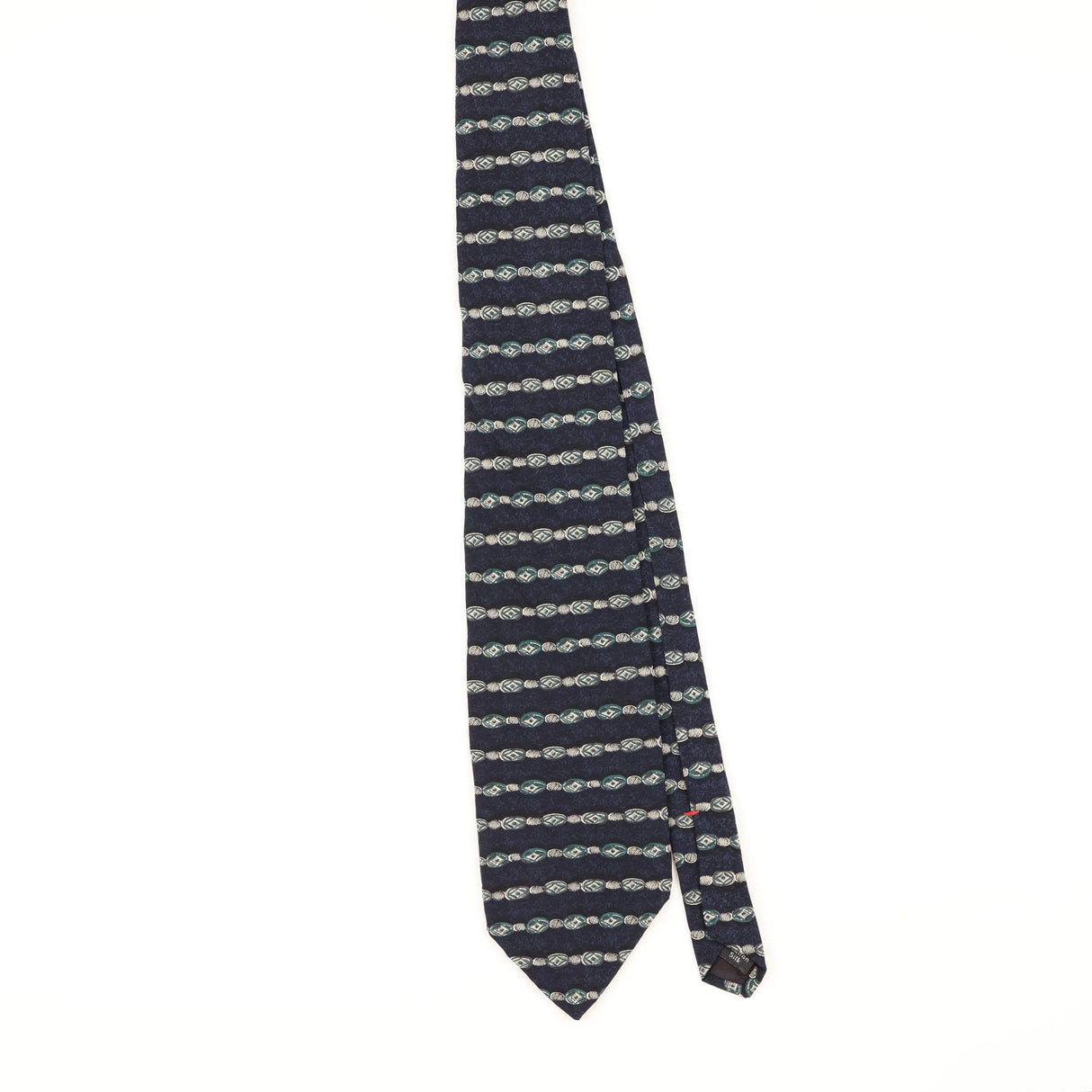 Front of Vintage 1990's Zylos Geometric Patterned Tie