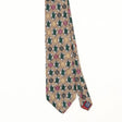 Front Front Detail of Vintage 1990's Geometric Patterned Tie