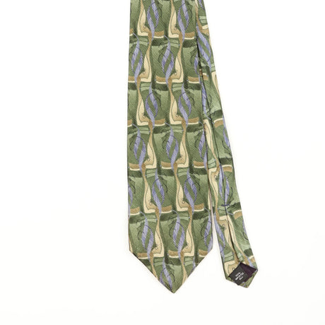 Front Front Detail of Vintage 1990's Abstract Patterned Tie