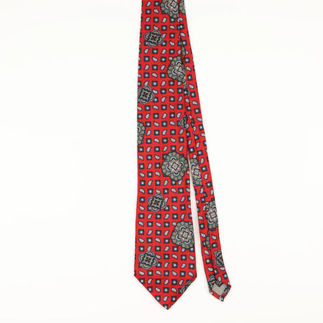 Front of Vintage 1990's Stafford Geometric Patterned Tie