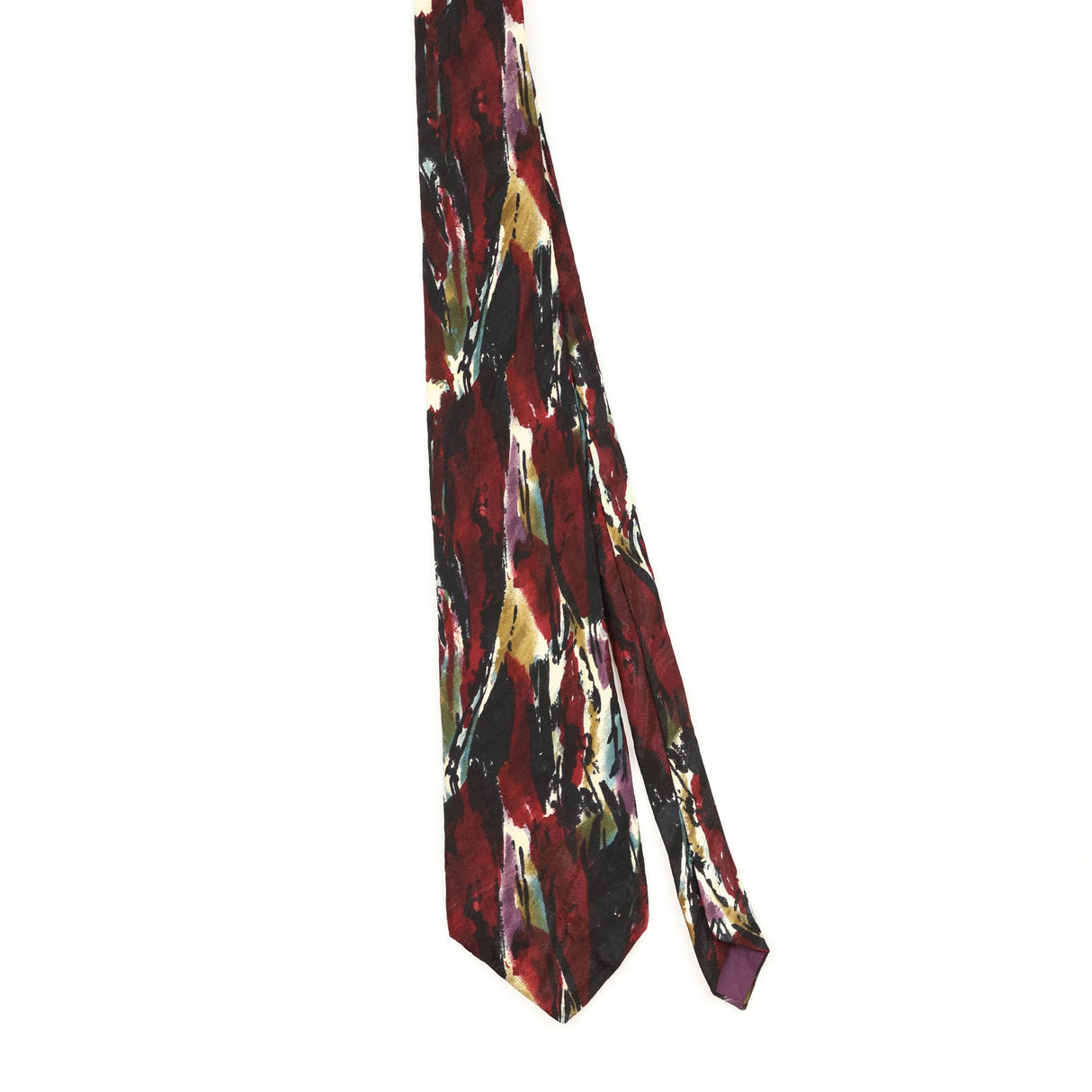 Front Front of Vintage 1990's Abstract Patterned Tie
