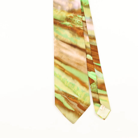 Front Detail of Vintage 1990's Abstract Patterned Tie