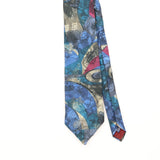 Front Detail of Vintage 1990's Botany 500 Abstract Patterned Tie