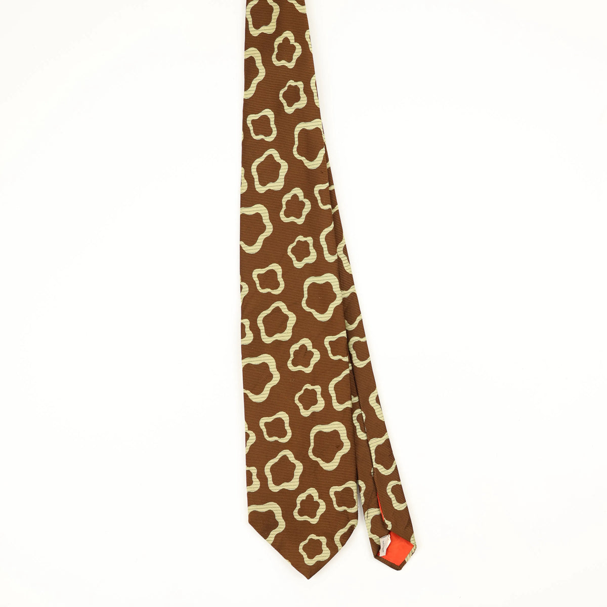 Front Front of Vintage 1980's Geometric Patterned Tie