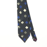 Front Front Detail of Vintage 1990's Geometric Patterned Tie