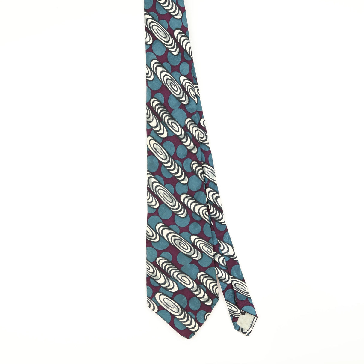 Front of Vintage 1990's Geometric Patterned Tie