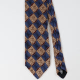 Front Detail of Vintage Geometric Patterned Tie