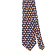 Front Detail of Vintage Stonehenge Fish Animal Print Patterned Tie