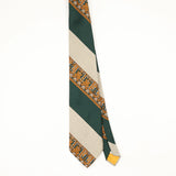 Front Front of Vintage 1970's Damon Striped Patterned Tie