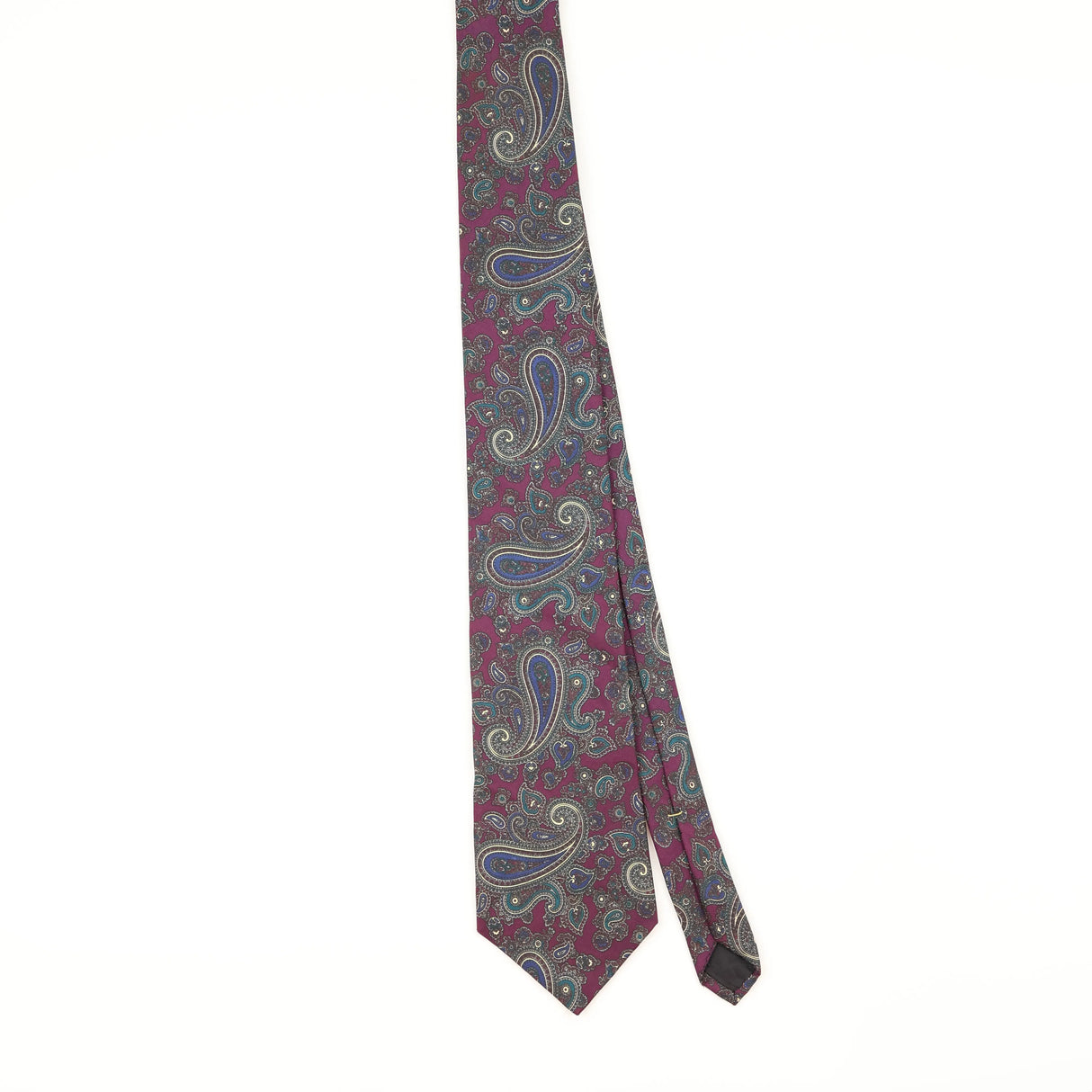 Front of Vintage 1990's Paisley Patterned Tie