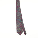 Front of Vintage 1990's Paisley Patterned Tie