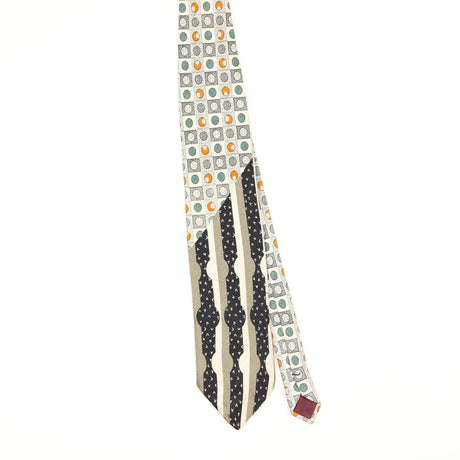 Front Front of Vintage 1990's Abstract Patterned Tie