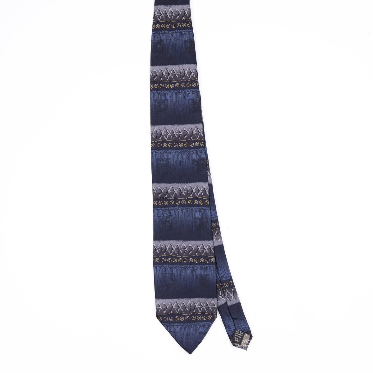 Front Front of Vintage 1990's Striped Patterned Tie