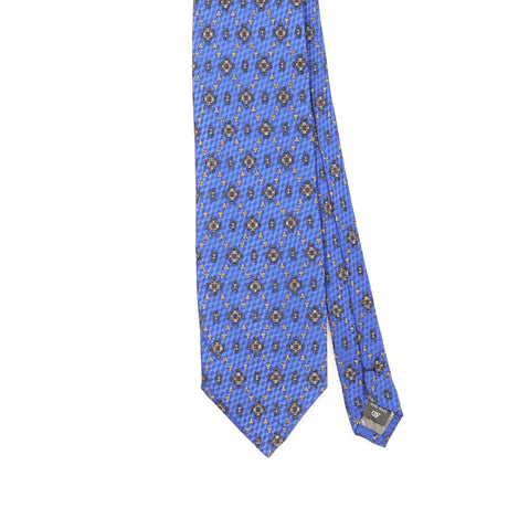 Front Front Detail of Vintage 1990's Geometric Patterned Tie