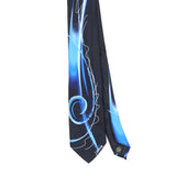 Front Front Detail of Vintage Jerry Garcia Snail Garden Abstract Patterned Tie