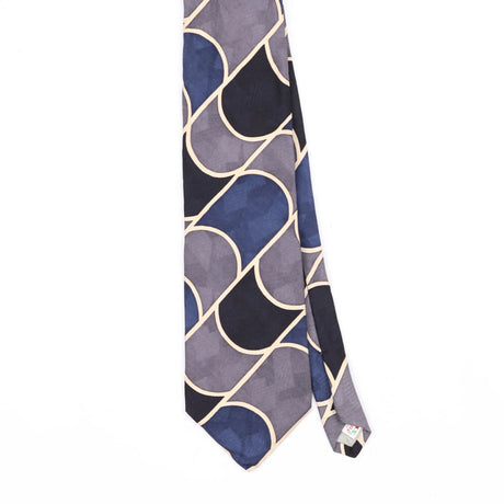 Front Front Detail of Vintage 1990's Abstract Patterned Tie