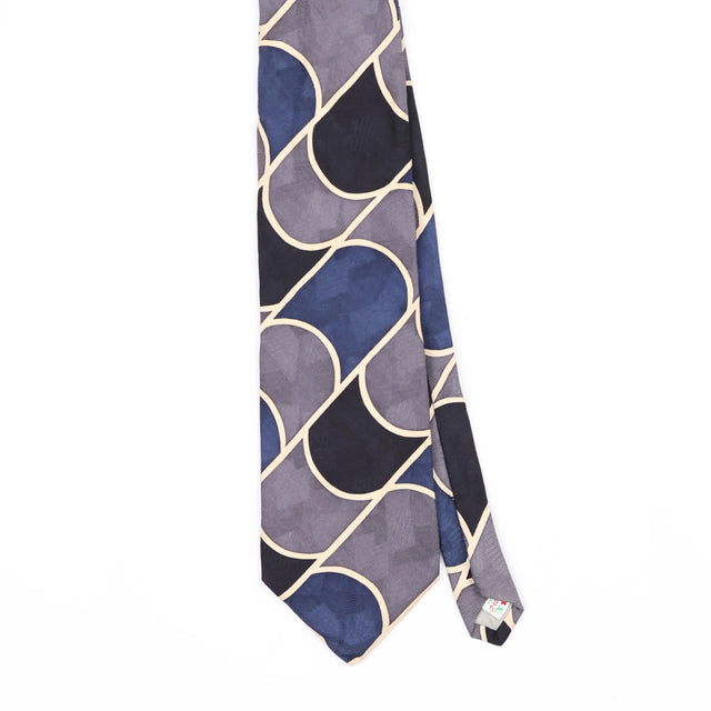 Front Front Detail of Vintage 1990's Abstract Patterned Tie