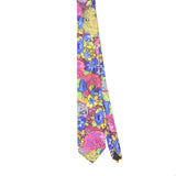 Front Front of Vintage 1990's Flowers Floral Patterned Tie