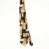 Front Front of Vintage 1990's Blocks Geometric Patterned Tie