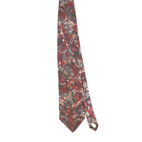 Front Front of Vintage 1990's Oscar De La Renta Abstract Patterned Tie