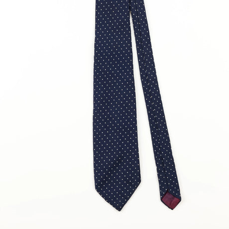 Front Detail of Vintage 1990's Polka Dot Patterned Tie