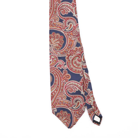 Front Front Detail of Vintage 1990's Andhurst Paisley Patterned Tie